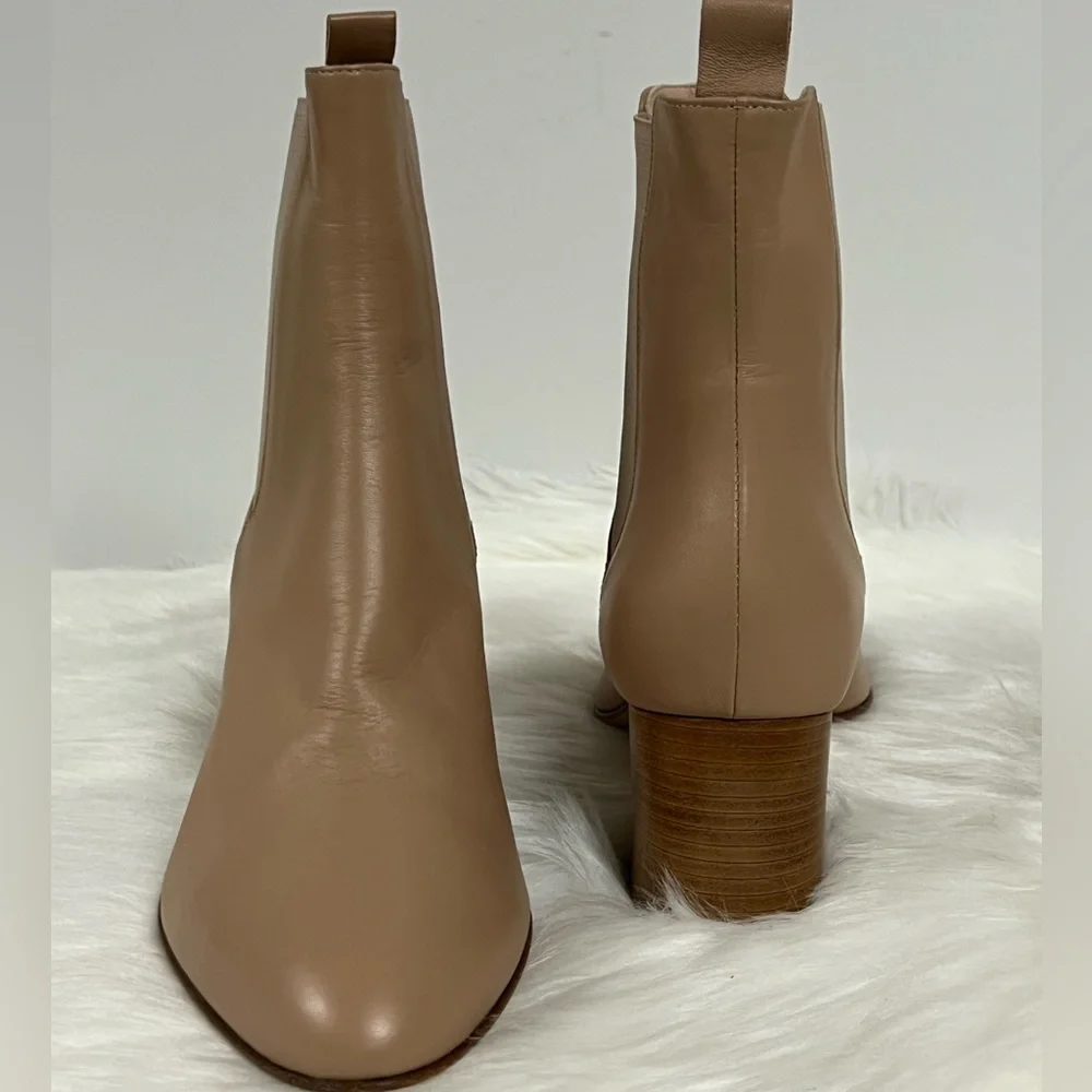 Kahmune London Mika Bootie In Khaki Size 40 NWOB